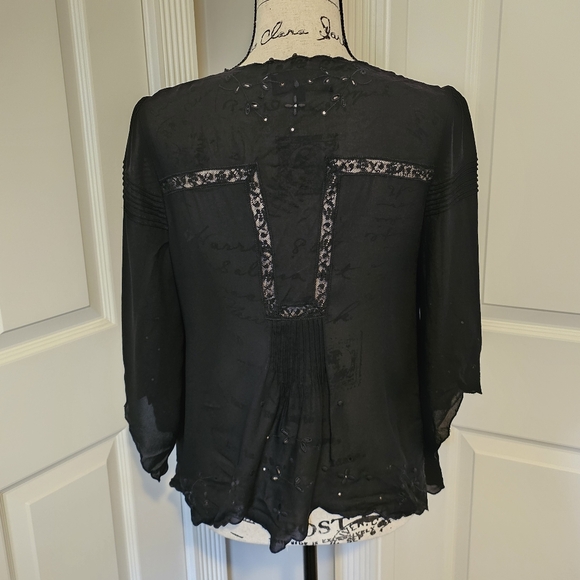 Corey Lynn Calter Silk Embroidered Jacket - Picture 9 of 12